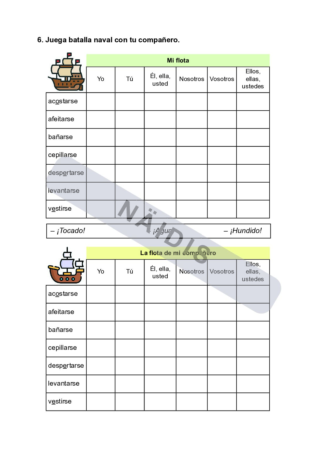 Hispaania keele töölehtede kogumik algajatele, 2. osa - Image 5