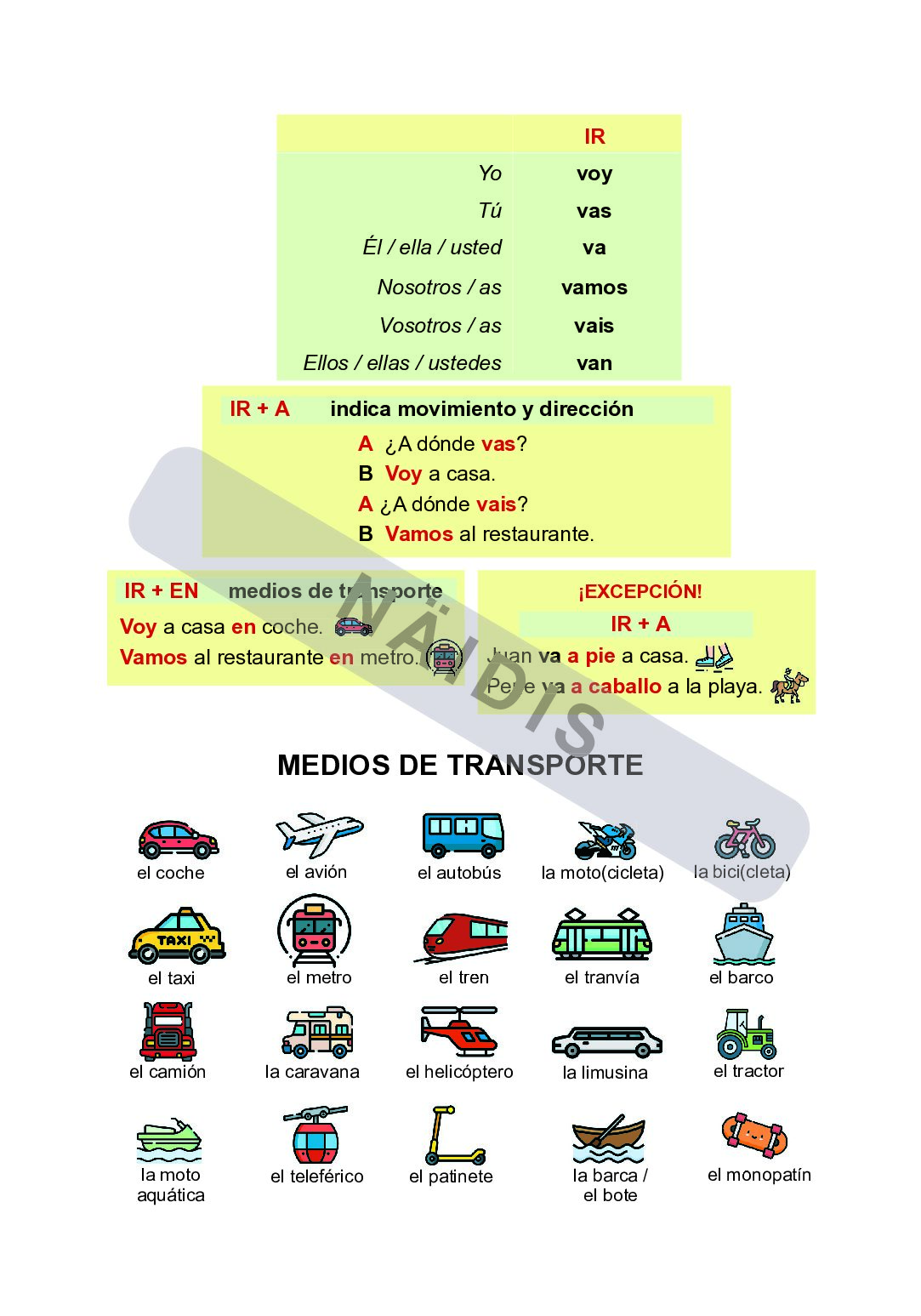 Hispaania keele töölehtede kogumik algajatele, 2. osa - Image 6