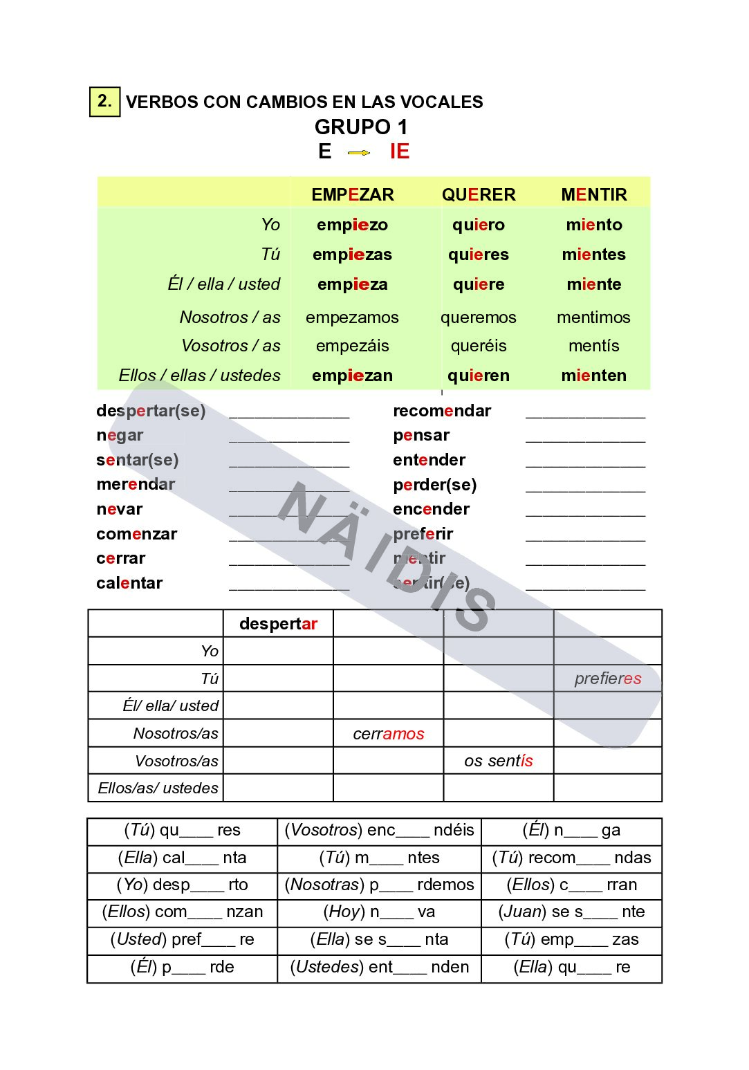 Hispaania keele töölehtede kogumik algajatele, 2. osa - Image 7